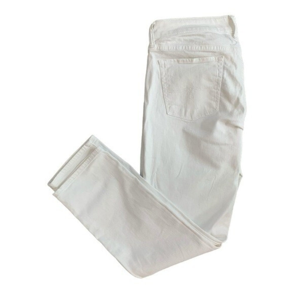 Lucky Brand Lolita White Cotton Denim Straight Fit Capri Jeans Womens Sz 8/29 VG - Picture 7 of 10